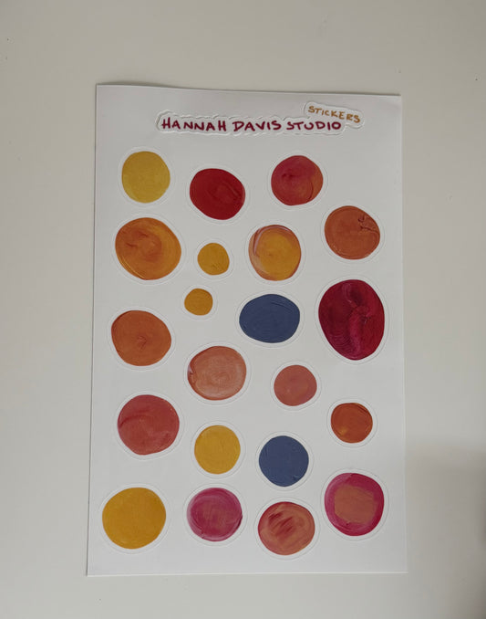PAINT PALETTE STICKER SHEET