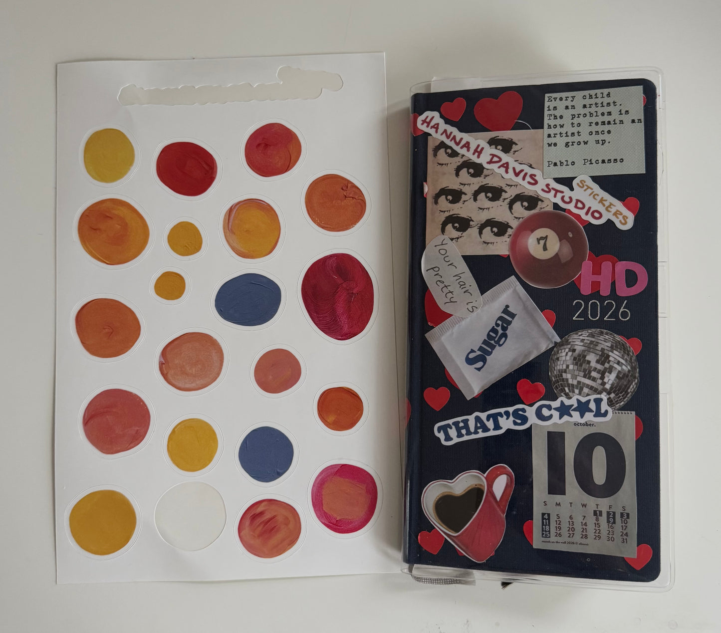 PAINT PALETTE STICKER SHEET
